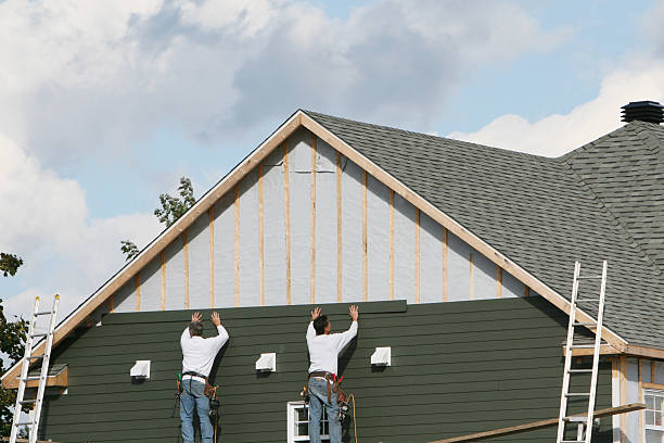 Professional Emergency Siding Repair technician working in Highland, NY
